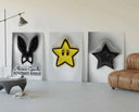 Hypebeast fashion wall art print emphasizing trendy designs and vibrant colors representative of urban fashion.