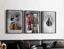 Creative Hypebeast wall art print featuring dynamic visuals with a focus on contemporary street culture.