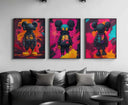 Unique artwork from Hypebeast Graffiti Wall Art Set showcasing rich colors and elements of urban culture.