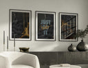 Hypebeast Nike Sneaker Wall Art Set of 3 art pieces highlighting iconic sneaker culture through unique visuals.
