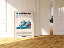 Hypebeast Shoe Printable Wall Art with colorful sneaker illustration, enhancing contemporary wall aesthetics.