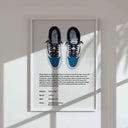 Hypebeast Sneaker Art Print of iconic sneakers, focusing solely on the footwear with a clean background.
