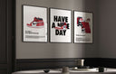 Hypebeast Sneaker Art Prints Set of 3 showcasing sneaker art, perfect for urban-inspired decor.
