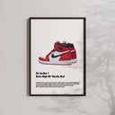 Hypebeast Sneaker Art Prints Set of 3 with bold sneaker designs, ideal for modern home styling.