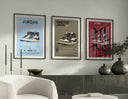 Colorful Hypebeast sneaker poster highlighting contemporary street style in a visually striking format.