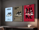 Hypebeast Poster Set featuring iconic sneaker designs, perfect for elevating your modern living space.