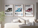 Hypebeast Sneakerhead Poster featuring unique sneaker designs, suitable for modern home decor.