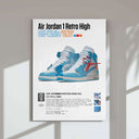 Close-up of Hypebeast Sneakerhead Poster featuring detailed sneaker art ideal for urban-themed decor.