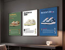 Close-up of one sneaker poster from the Hypebeast Wall Art Set showcasing detailed artwork.