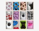 Luxury 3D Art Prints Set of 12 featuring vibrant, playful urban sneaker and streetwear art in framed digital wall art, Haus of Prints.