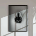 Luxury 3D Art Prints Set of 12 featuring bold digital wall art with urban streetwear theme in black frame, perfect for modern living room decor — HAUS OF PRINTS