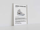 Close-up of sneaker art highlighting the trendy design and elegant presentation.