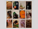 Melanin Printable Wall Art Set of 12 featuring vibrant Afrocentric designs in various styles and colors.