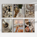 Melanin Wall Art Prints Set of 6 featuring elegant floral designs and strong identity themes.