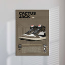 Modern digital art prints of sneakers, adding a trendy touch to any room.