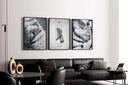 Minimalist art of Nike Air Force 1 sneakers hanging, perfect for contemporary decor aesthetics.