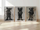 HYPEBEAST KAWS style Nike Designer Toys Poster set displaying street culture vibes in minimalist design.