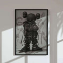 Unique art print from Nike Designer Toys collection featuring street style elements in HYPEBEAST KAWS design.