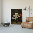 Nike Renaissance Wall Art Print – Swoosh Classic mounted on a wall, highlighting the blend of art and streetwear.