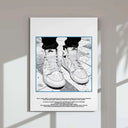Sneaker graphic from Nike Sneaker Wall Art Set of 3 featuring bold "Have A Nice Day" text.