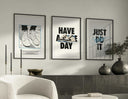 Nike Sneaker Wall Art Set of 3 displaying the sneakers with impressive visual detail.