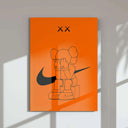 Close-up of the first poster, portraying a character sitting and covering their face against a bold orange backdrop.