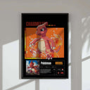 POKEMON Printable Poster Set showcasing colorful character illustrations of Charmander, Charmeleon, and Charizard.