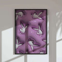 Individual 3D wall art piece in pink featuring a chic statement design perfect for modern decor.