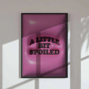 Stylish 3D wall art print in pink with contemporary motifs, ideal for fashion-forward home decor.