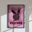 Elegant pink-themed wall art print set emphasizing streetwear culture and digital aesthetics.