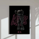 Digital download of KAWS art in Pink Hypebeast Poster Set, stylish and contemporary design.