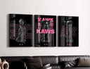 KAWS illustration from Pink Hypebeast Poster Set, modern art design perfect for stylish spaces.