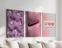 Contemporary art piece showing a black 8-ball and playful graffiti, ideal for urban style lovers.