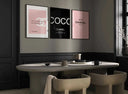 Eighth view focusing on the chic fashion elements within the Pink Luxury Fashion Prints Set.