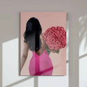 Pink Printable Black Art Set of 3 featuring vibrant Afrocentric designs perfect for wall decor.