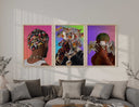 Similar to previous images, creating a sense of unity and strength in the representation of Black culture.