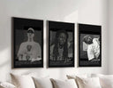 Artistic tribute to hip-hop culture with bold designs, perfect for any modern decor setup.