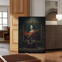 Bold Goya-Style Fashion Art Print with dramatic brushwork and cultural motifs in a vibrant composition.