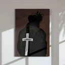 Another individual piece from the Set of 3 Printable Black Man Wall Art featuring dynamic Afrocentric designs.