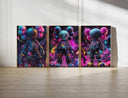 Another angle of the Set of 3 HYPEBEAST KAWS Teen Room Gaming Posters, showcasing energetic designs for gaming spaces.