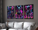 Close-up of the right poster in the Set of 3 HYPEBEAST KAWS Teen Room Gaming Posters, featuring distinctive graphics.
