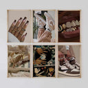 Set of 6 Printable Black Woman Wall Art featuring vibrant designs celebrating Black culture and beauty.