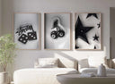 Stylish urban graphics in wall art form, suitable for trendy home decor in various sizes.