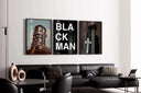 Black Men Wall Art displaying a character with intricate jewelry and a visually striking mask.