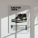 Dynamic digital wall art of sneakers with bold graphics, ideal for sneaker lovers.