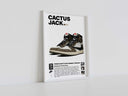 Travis Scott Air Jordan 1 High OG sneaker art printable wall art in a white frame for modern home decor — Sneaker Art Print Set of 3, Haus of Prints.