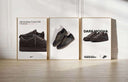 Sneaker Poster Set of 3 Digital Downloads showcasing iconic sports footwear in vibrant designs.