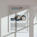 Sneaker art print with modern design, part of the three-piece wall art set, available for digital download.