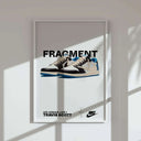 Graphic of stylish sneakers on display, ideal for sneaker enthusiasts, included in the printable wall art set.