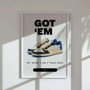 Artistic representation of sneakers, designed to elevate home decor, featured in the Digital Printable Wall Art.